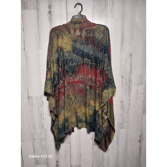 Pyramid Collection Women's Burnout Kimono Top One Size - Picture 5 of 7